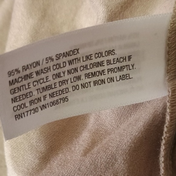 Size 4X A new day Backless Tan Dress - Picture 3 of 3